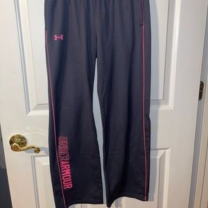 Grey/Pink Under Armour Sweatpants